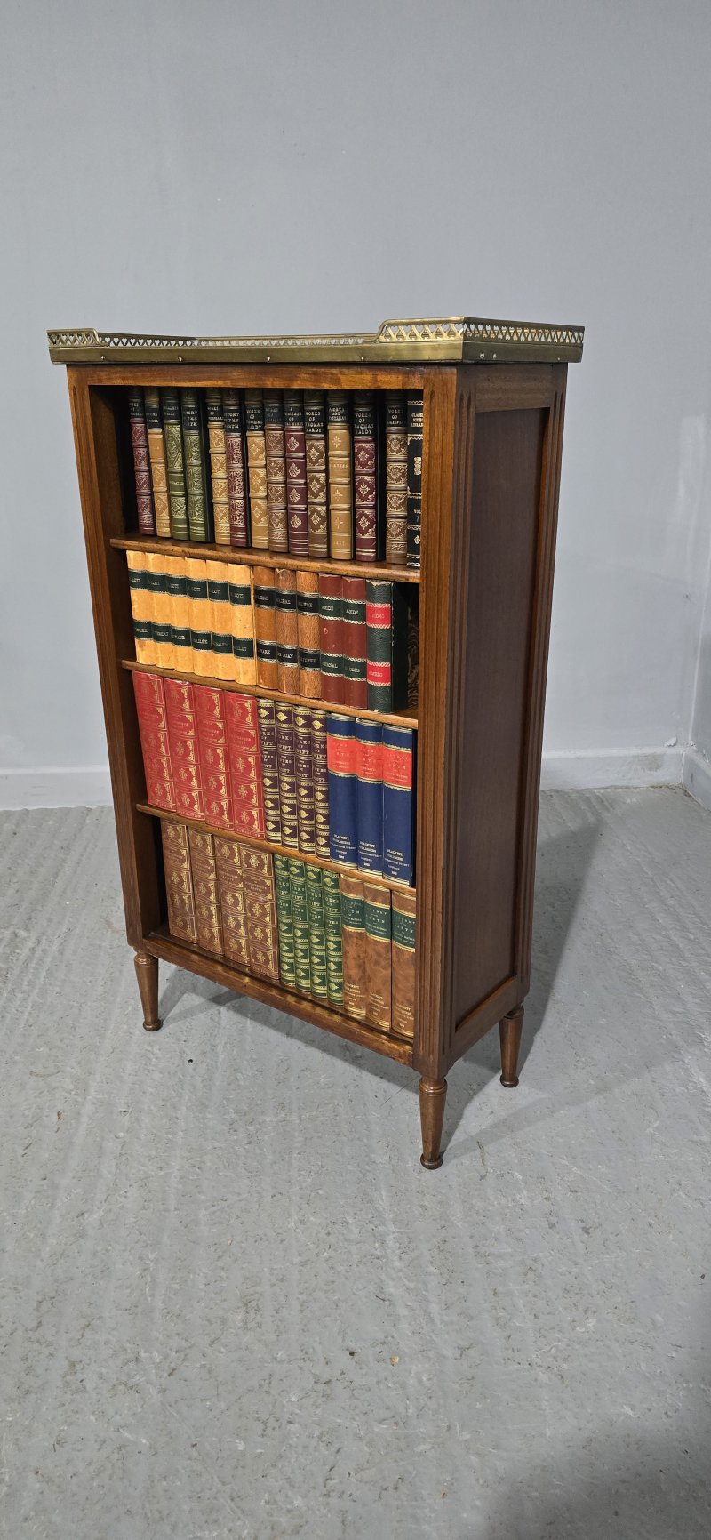 Fine French Walnut Bookcase of Small Proportions